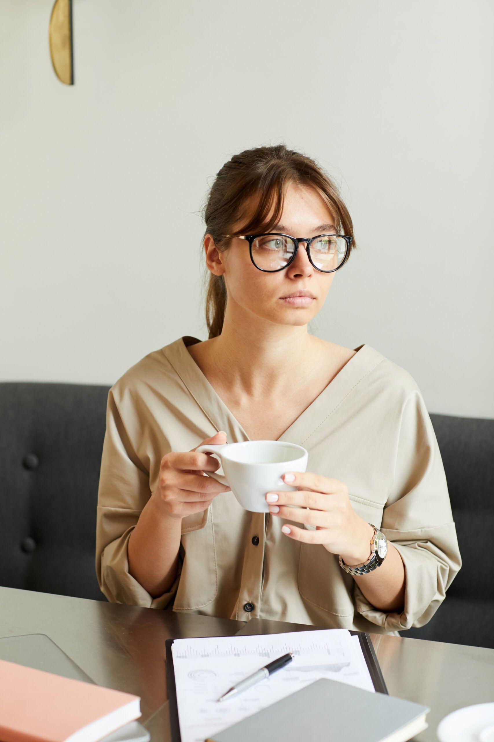businesswoman with cup of coffee 2025 02 11 15 49 31 utc